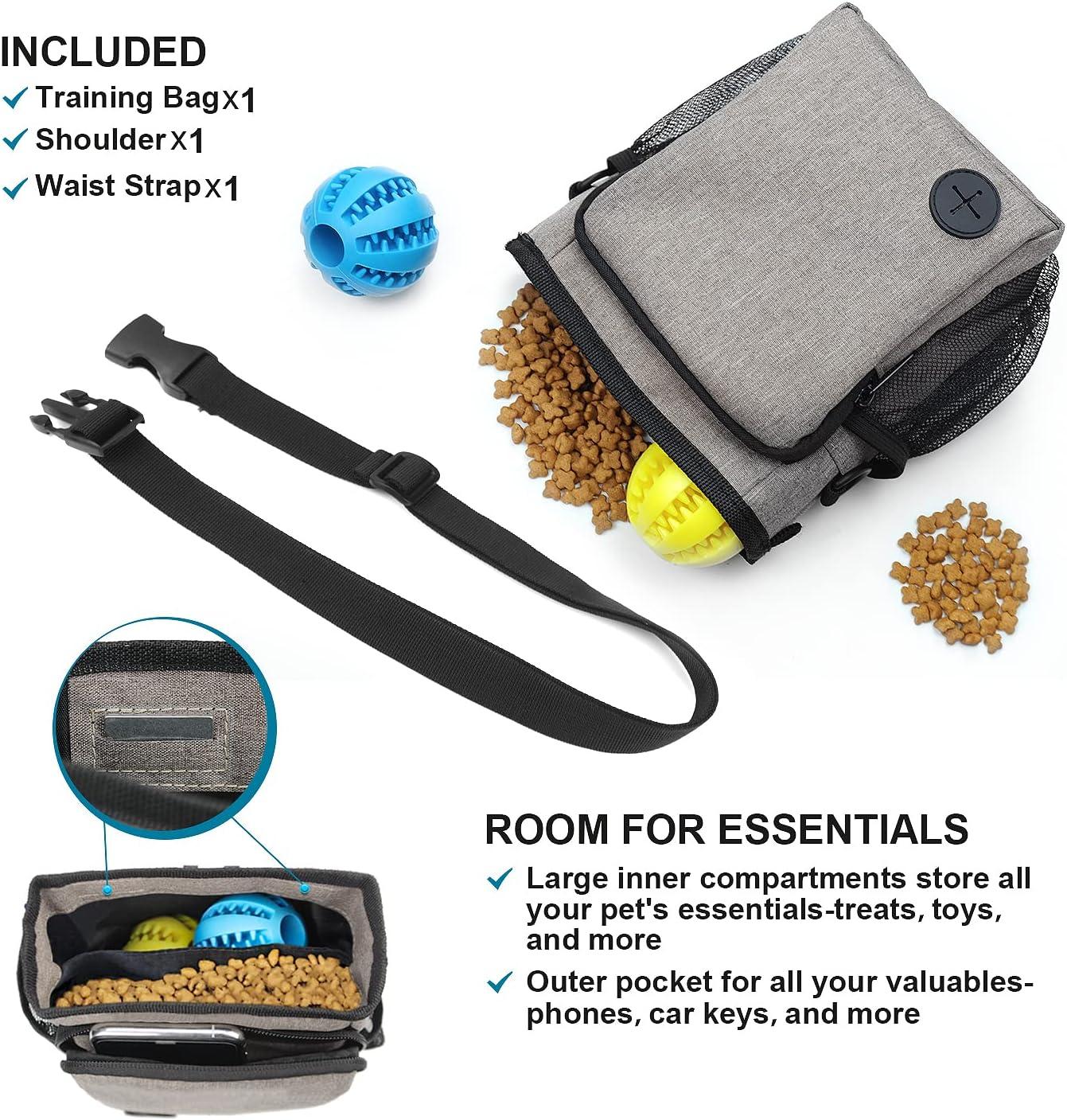 Túi túi đối xử với chó với đóng cửa từ tính, túi huấn luyện chó dễ dàng mang đồ chơi thú cưng