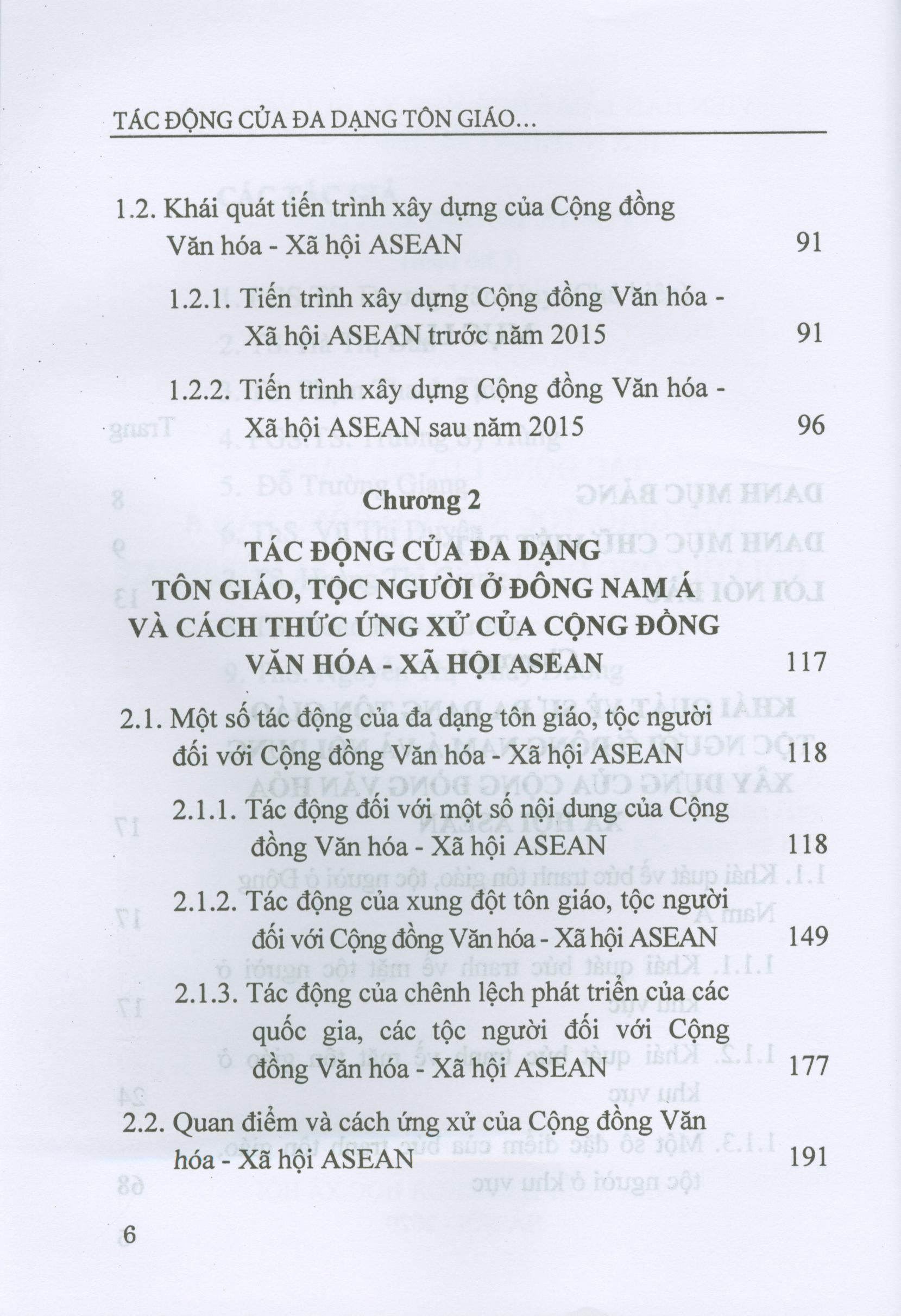 Tác Động Của Đa Dạng Tôn Giáo Tộc Người Ở Đông Nam Á Đối Với Cộng Đống Asean