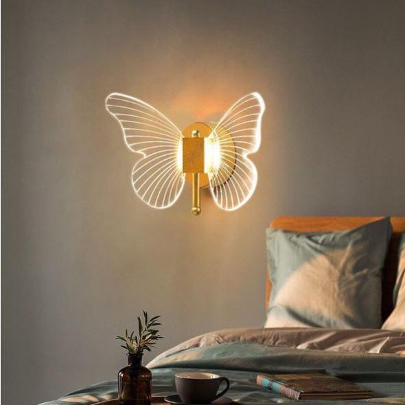 Đèn tường LED FASIO hình con bướm cao cấp trang trí nội thất hiện đại - 3 chế độ ánh sáng