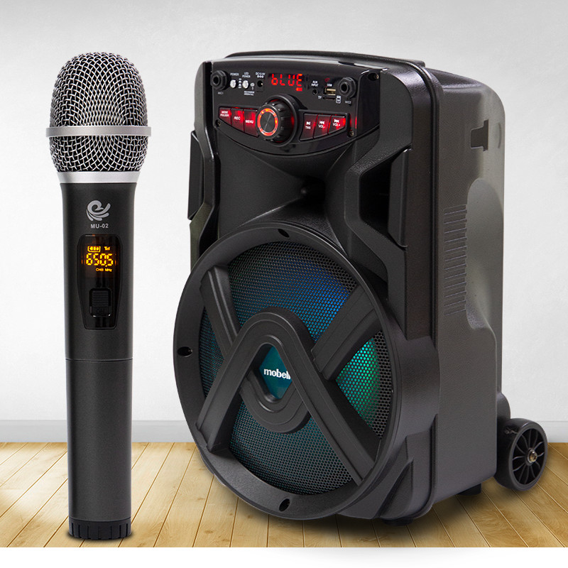 Bộ 2 Micro Không Dây Karaoke Cực Hay MU02 Màu Xám, Kết Nối Với Loa Kéo, Amply Bằng Cổng MIC 6. Chính Hãng