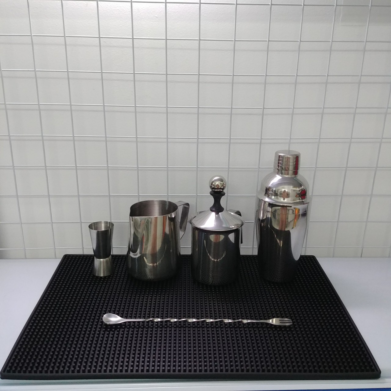Combo 6 dụng cụ pha chế Inox quầy cà phê, barista