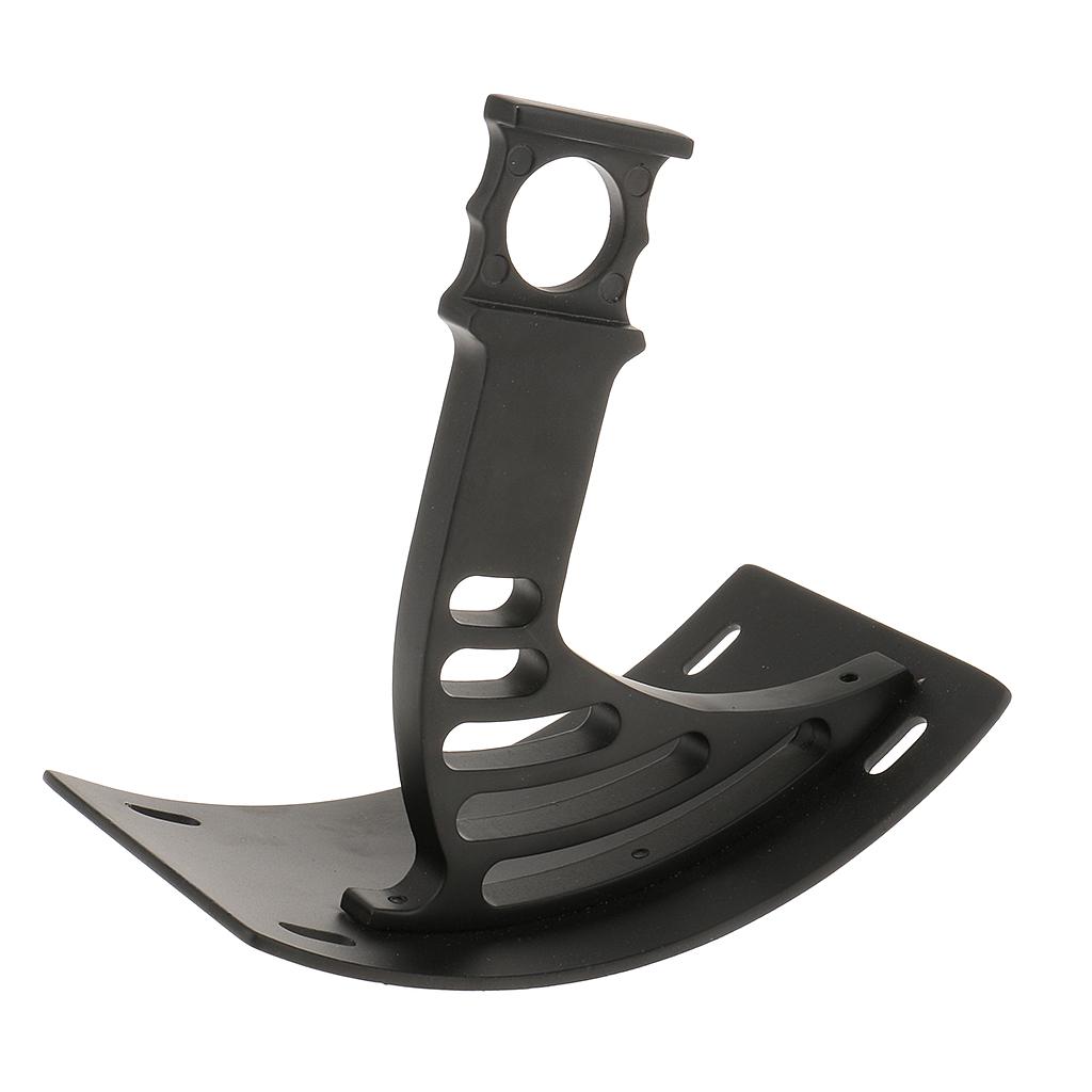 Vertical Motorcycle Swingarm License Plate Mount Bracket Curved Holder Black