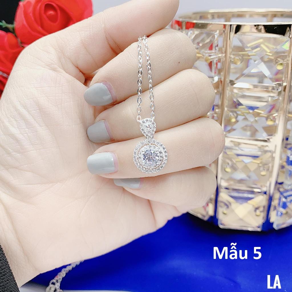 Dây chuyền nữ bạc ta mặt đá MS13d