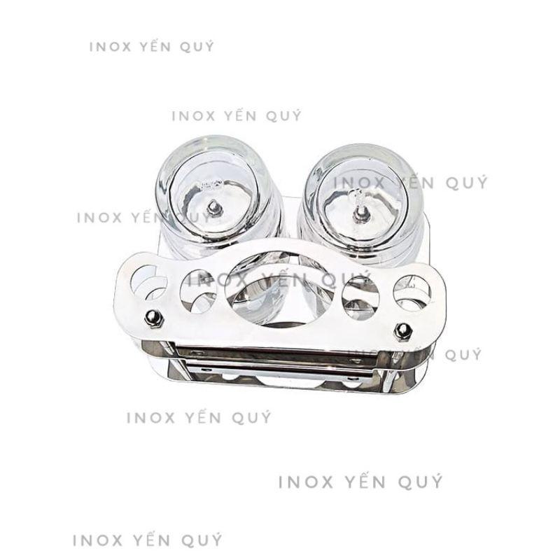 Kệ cắm bàn chải và kem đánh răng INOX 304