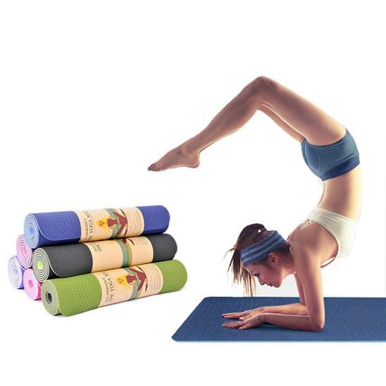 Thảm Tập Yoga 2 Lớp Dày 6MM Thảm Tập Gym, Chống Trơn Trượt Cao Cấp ZA11