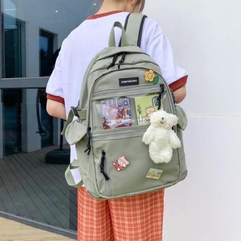 Balo Đi Học Uzllang Ngăn Trong Chưng Đồ