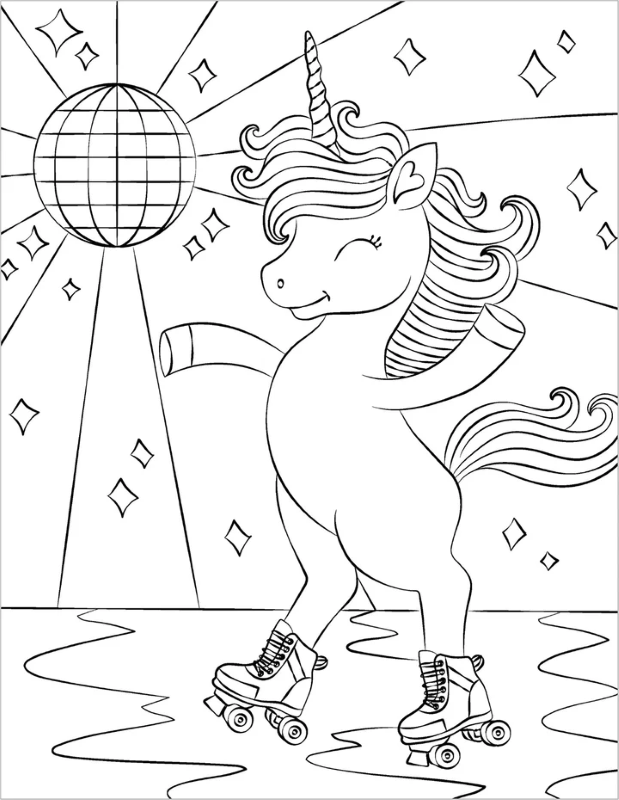 Sách Gem Art Colouring Book - Unicorn