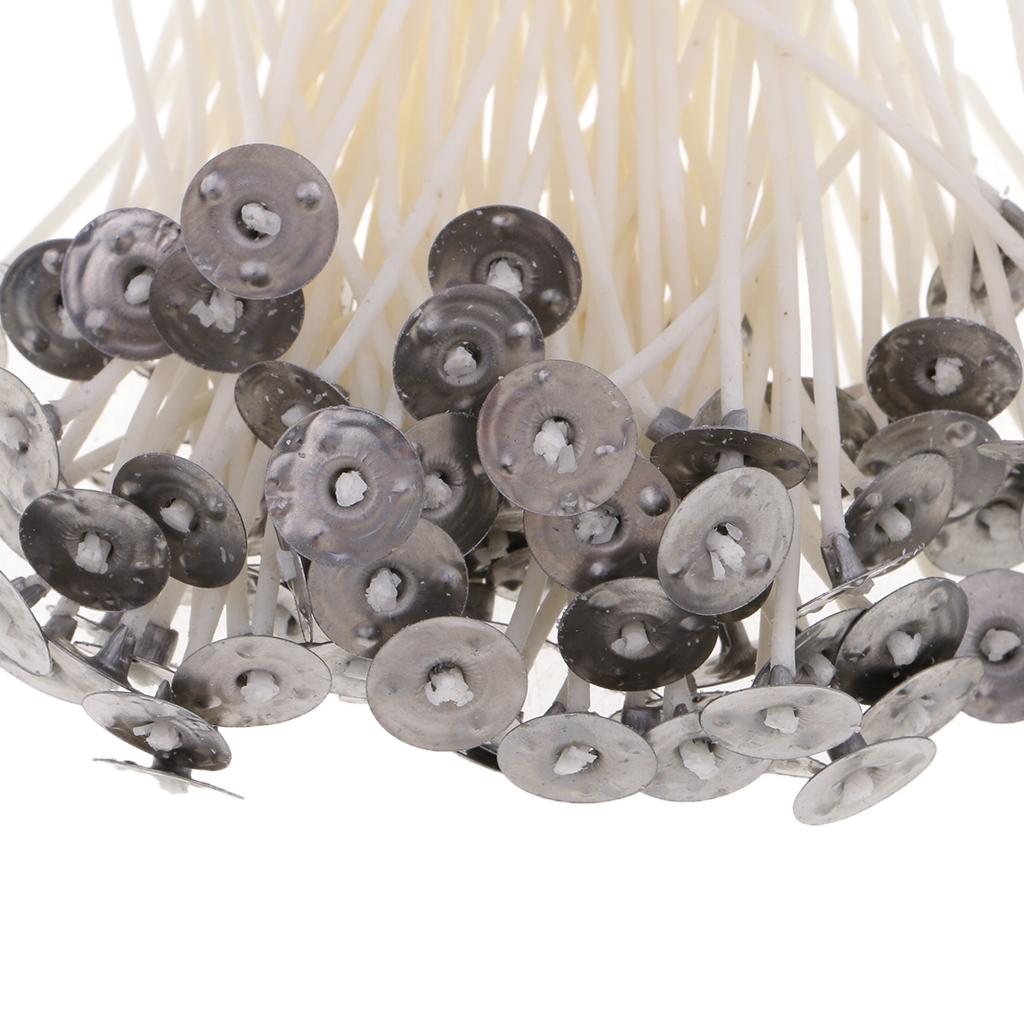 105x Metal Empty Tin Jar Storage Candles Wicks for Candles Making Supplies