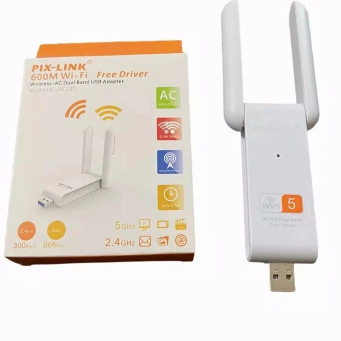 Wifi AC USB 600mpbs LV-UAC03D Pix-Link