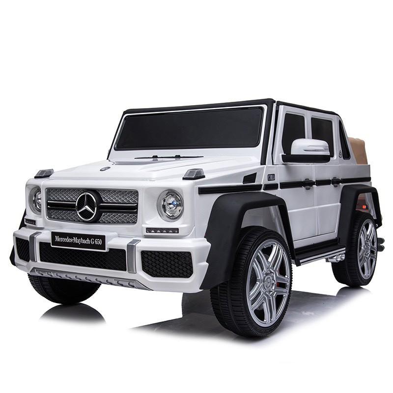 Ô tô xe điện điều khiển tự lái MERCEDES MAYBACH G650 bánh hơi ghế da cao cấp 4 động cơ