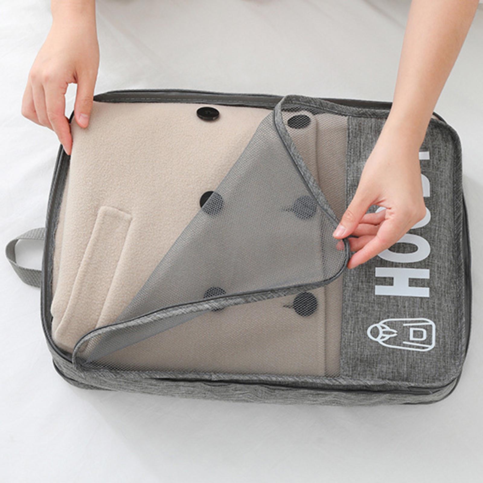 Compression Packing Cubes 3Pcs Set Expandable Travel Organizer Convenient