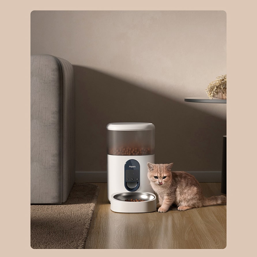 Máy cho thú cưng ăn tự động Aqara Smart Pet Feeder C1, bản Quốc tế, hàng chính hãng