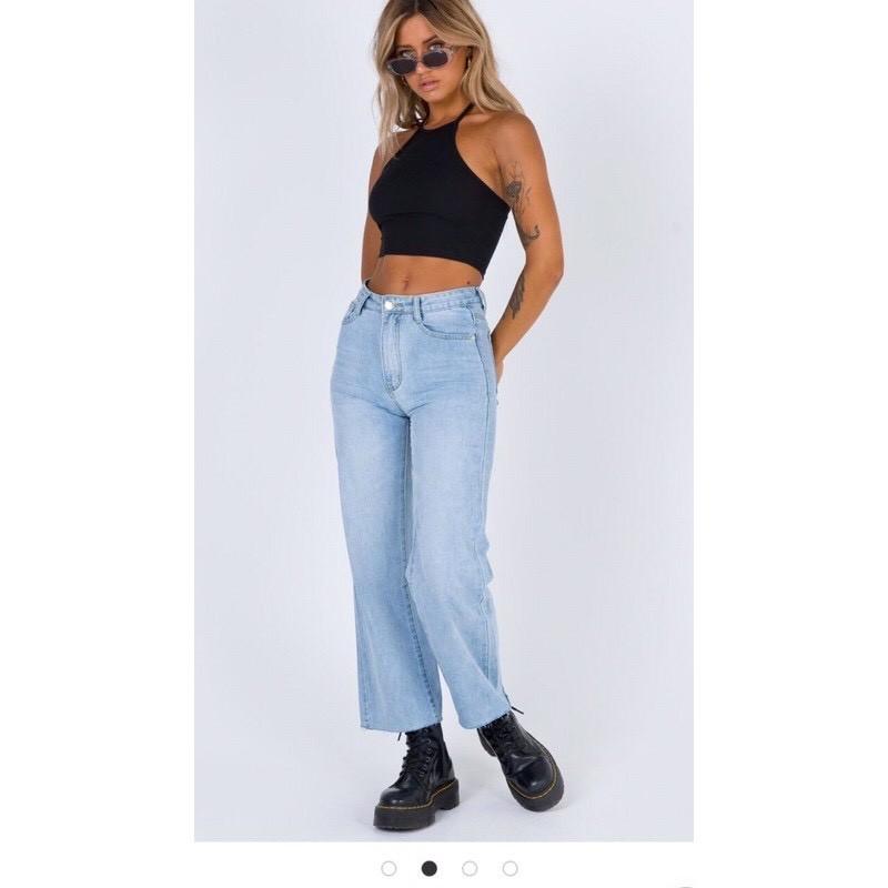 Áo thun croptop cổ yếm F21 vnxk