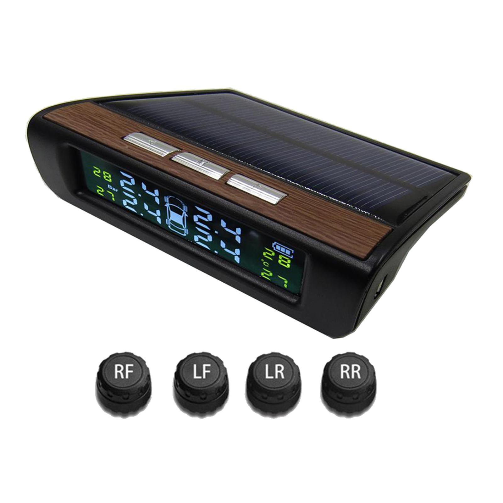 Solar 4x Sensors  Digital LCD  Tire Pressure Monitoring System