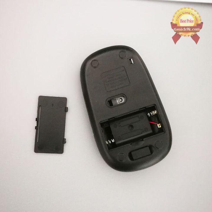 Chuột quang không dây siêu mỏng wireless mouse 2.4GHz có nút chỉnh DPI (Mỏng 2cm)