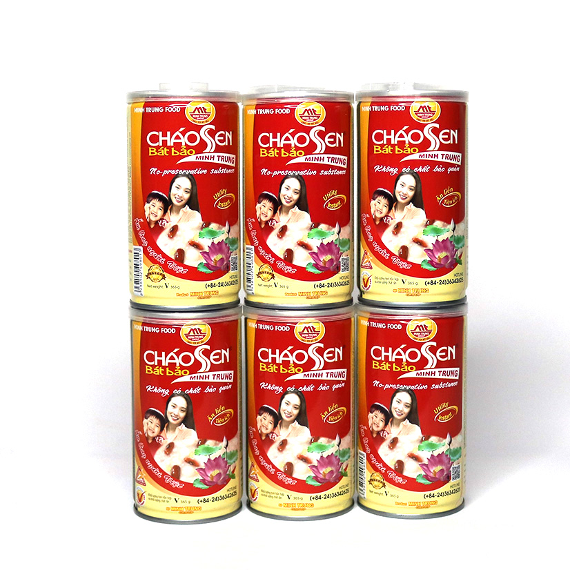 Cháo sen bát bảo Minh Trung 365g (combo 6 lon - CSBB 6)