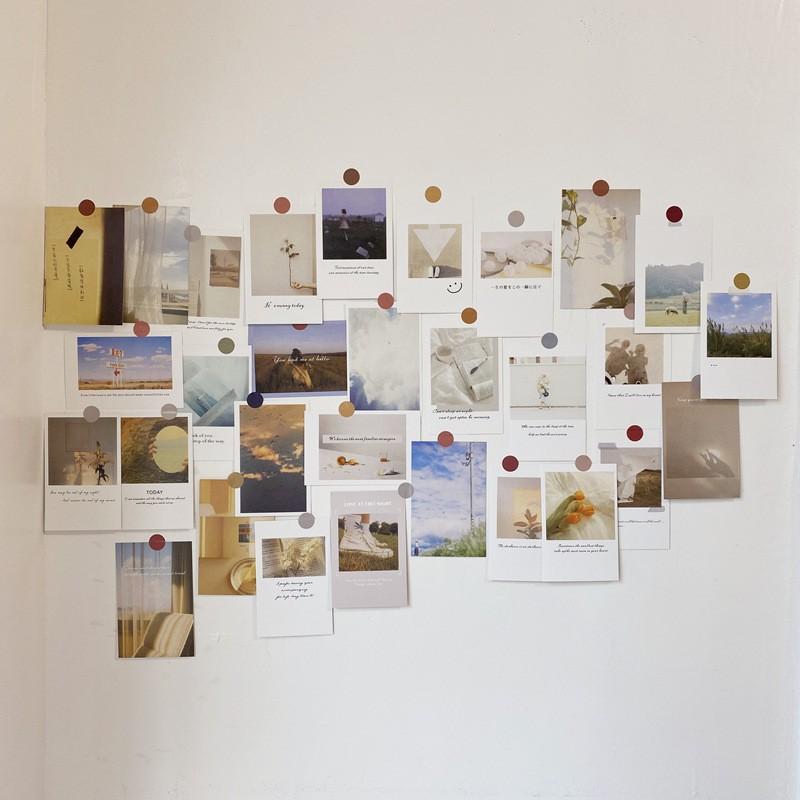 Set 30 tranh, postcard tiếng anh trang trí tường nhiều mẫu xinh xắn chụp ảnh, decor phòng decan cao cấp 10x15cm