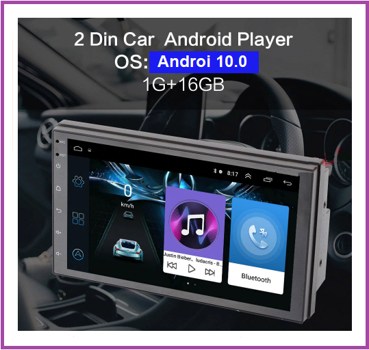 Tặng KHUNG DƯỠNG.Màn Hình Android 10.0 Cảm Ứng 7 Inch Bluetooth GPS Wifi Dành Cho Xe Toyota (Hỗ Trợ Tiếng Việt)