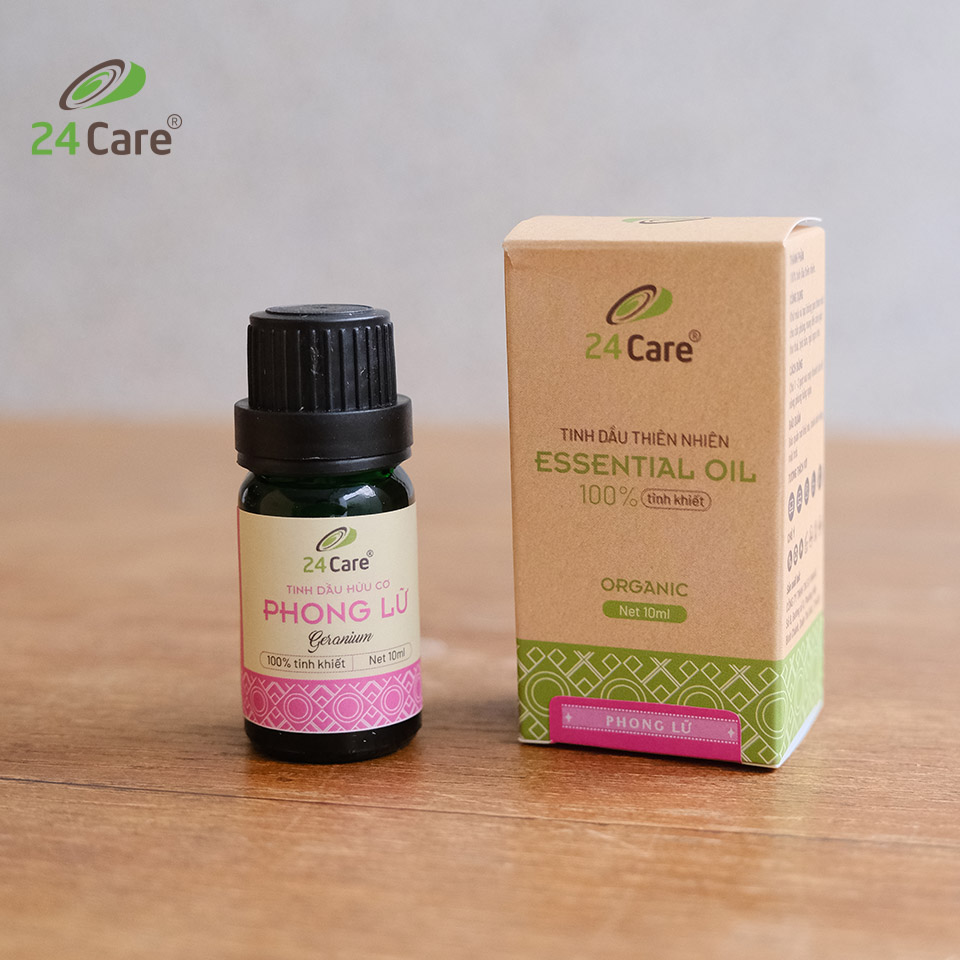 Tinh dầu Phong Lữ 24Care 10ml - Chiết xuất thiên nhiên, khử mùi, giảm căng thẳng, cân bằng cảm xúc.