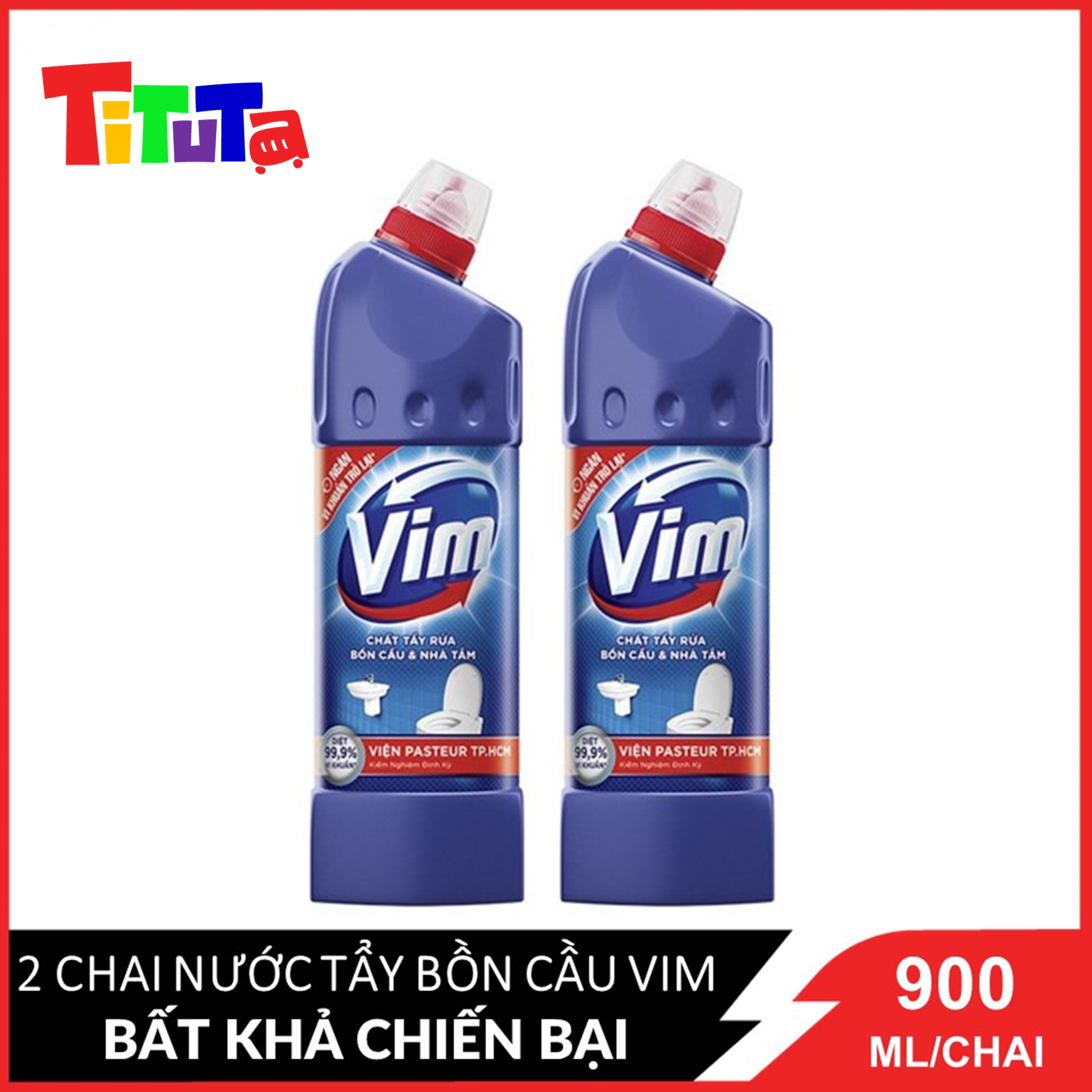 Combo 2 Chai Vim Diệt Khuẩn Xanh Biển Bất Khả Chiến Bại 900ml