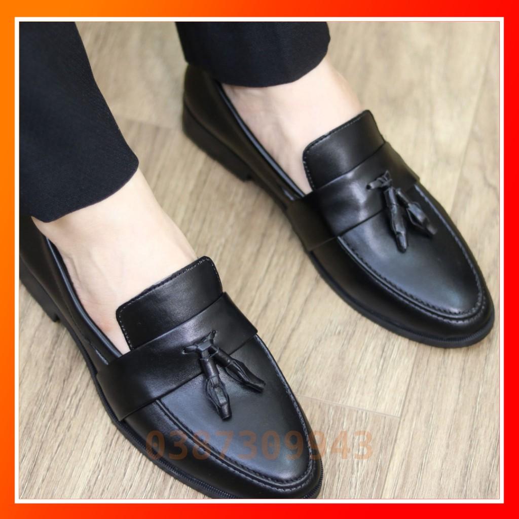 Giày Lười Nam Đẹp Giá Rẻ Tại Hà Nội, Da Lì Đơn Giản - Mã L192
