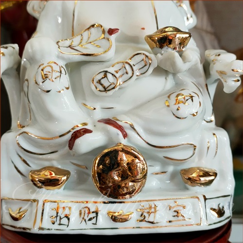 Tượng Địa Tài Trắngsứ Bạch Ngọc