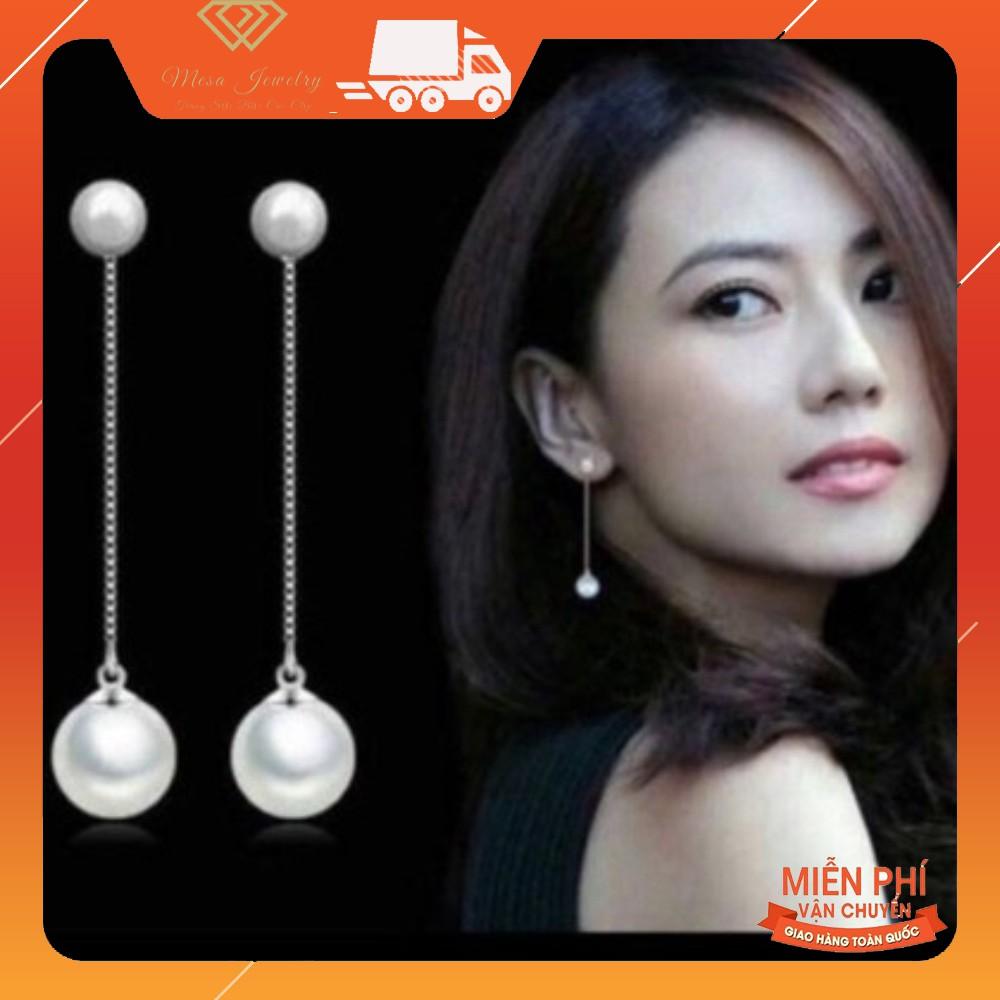 BÔNG TAI BẠC TA - BÔNG HẠT CHÂU DÀI