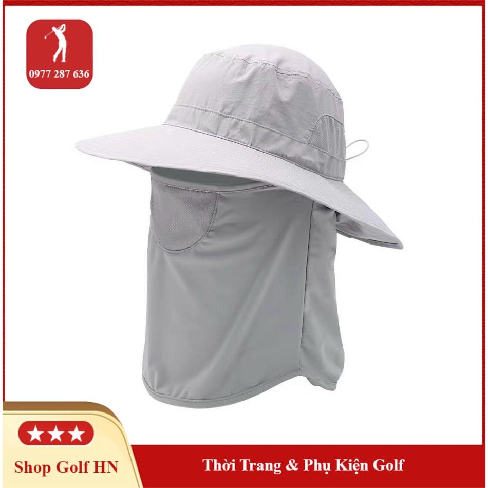 Mũ golf nam nữ chống nắng thoáng khí có dây điều chỉnh kèm khẩu trang MN013