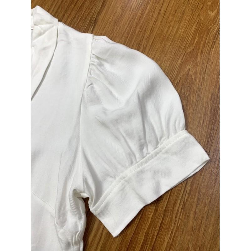 Áo sơ mi croptop tay phồng F21