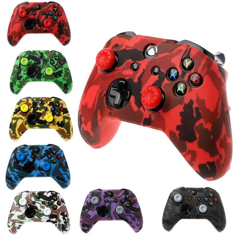 Bộ tay cầm chơi game bằng silicon + 2 nút bấm cho Xbox One x S