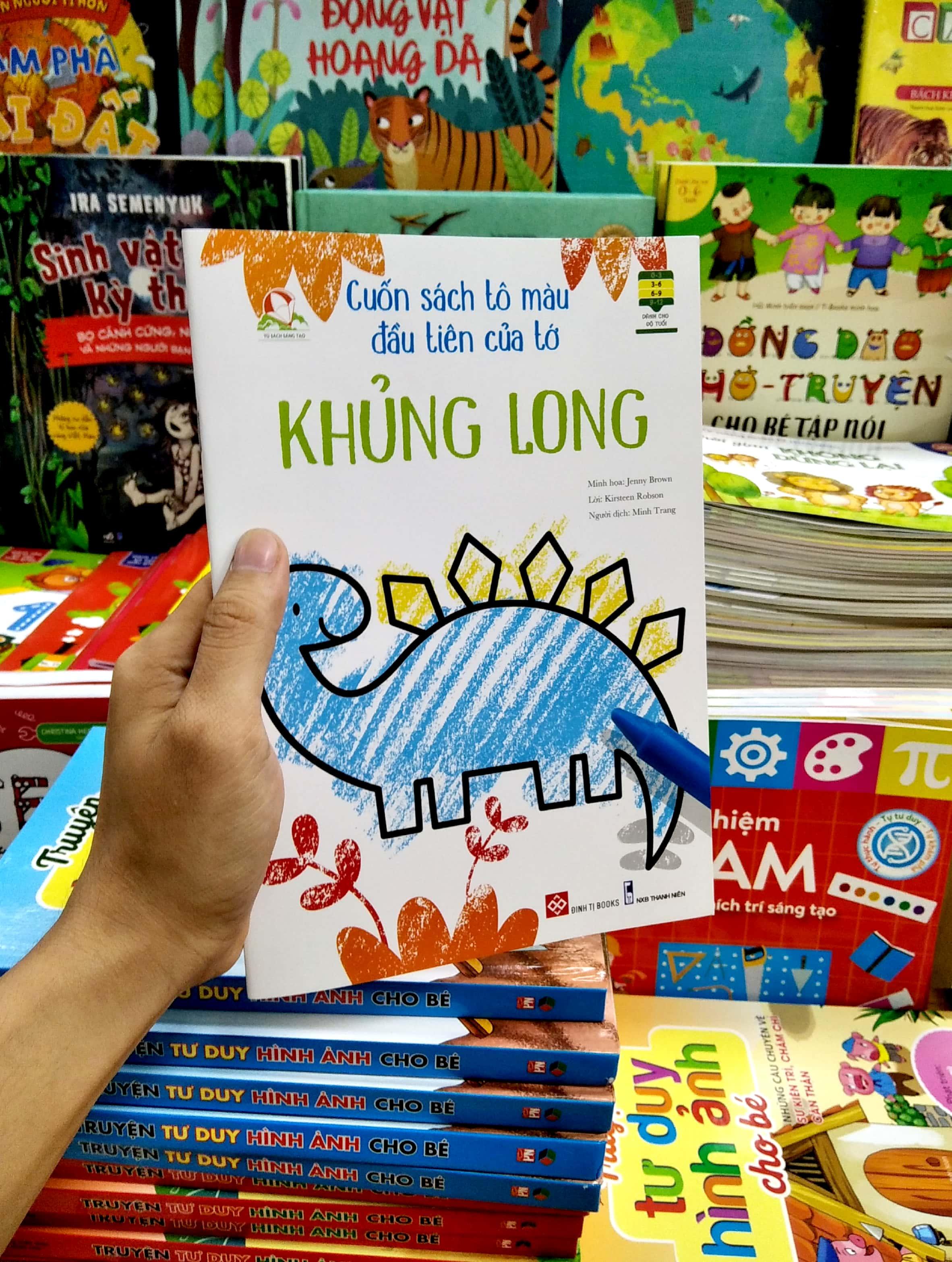 Cuốn Sách Tô Màu Đầu Tiên Của Tớ - Khủng Long