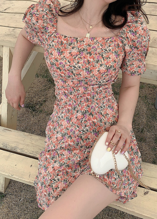 Đầm Hoa Vạt Xéo Thời Trang