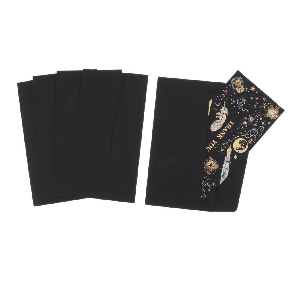 5Pcs Thank You Paper Card Christmas Wedding Party Greeting Invitation Card