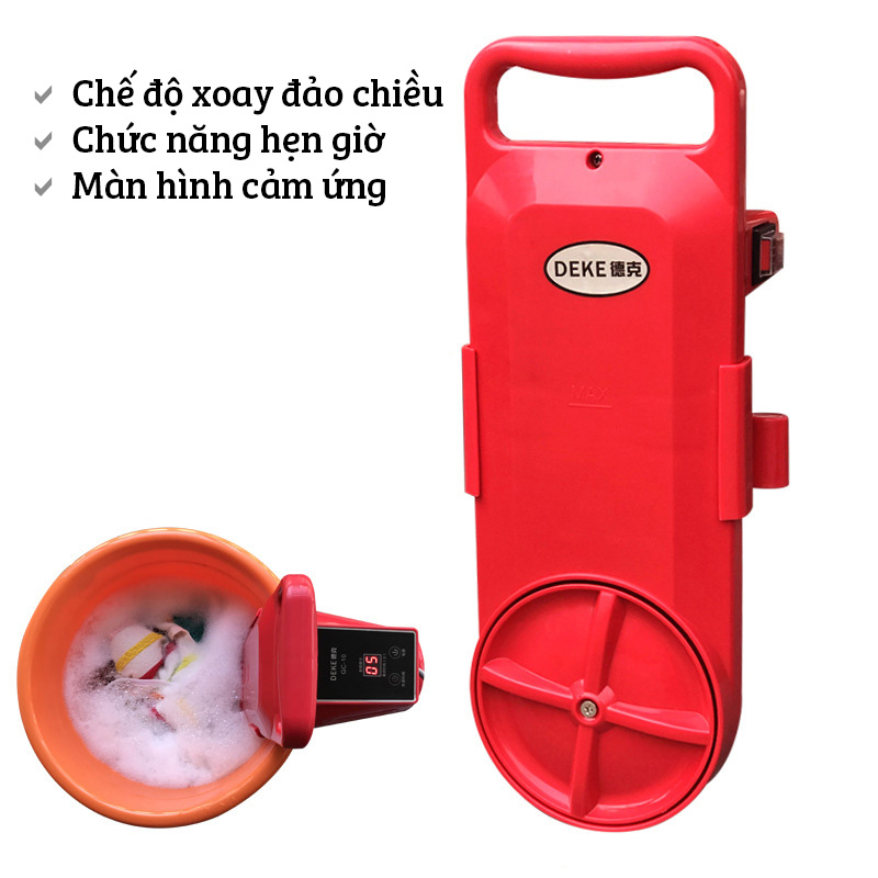 Máy giặt mini tại xô DEKE GT-16AC tiết kiệm điện cho sinh viên và em bé có hẹn giờ và đảo chiều tiện dụng