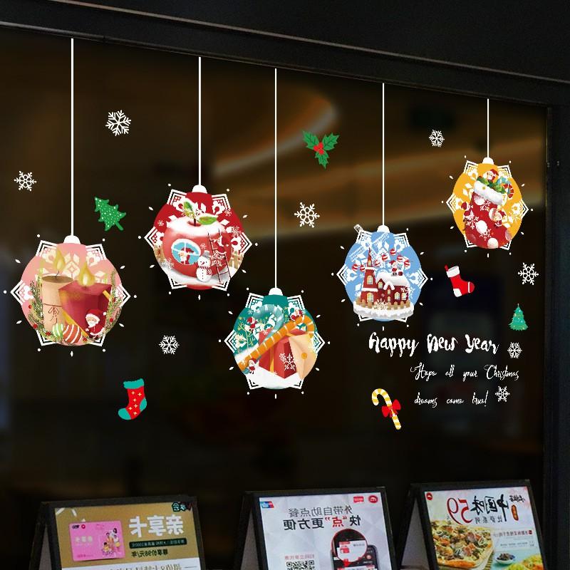 Decal trang trí dây thả Noel 03