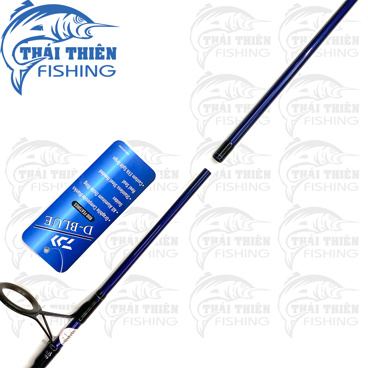 Cần Câu Cá Daiwa D-Blue 2 Khúc Máy Đứng 2m1, 2m4, 2m7, 3m0