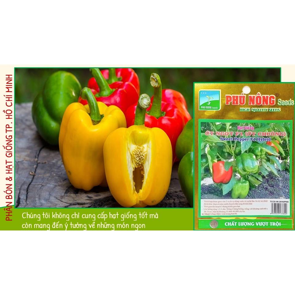 Hạt Giống Ớt Chuông, Ớt Ngọt Gói 100 mg - Phú Nông Seeds - Shop Phân Bón và Hạt Giống