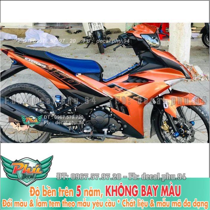 Tem rời Exciter 150 Cam đen