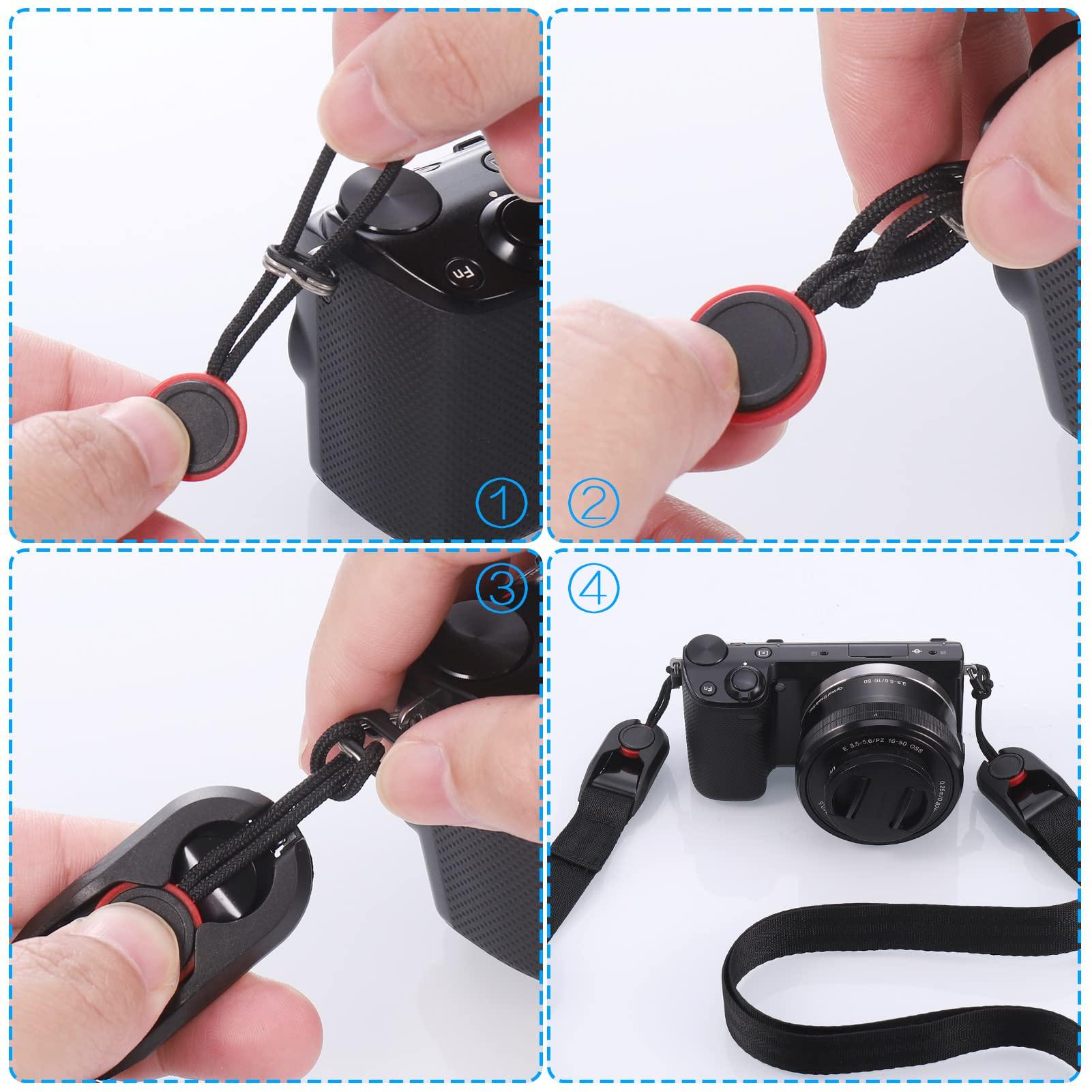 Máy quay toàn dây với kẹp siêu thanh, máy quay an toàn an toàn, dây lưng điều chỉnh, máy quay quay an toàn nhanh, dây Nikon Canon Fujiphim DSLR