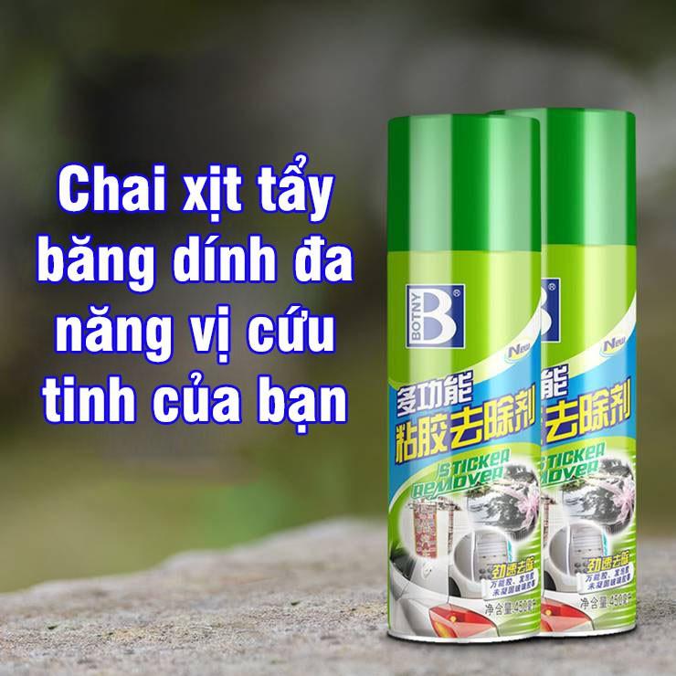 Chai Xịt Tẩy Keo Remove of Sticker 450ml, Tẩy Đa Năng Mọi Loại Vết Bẩn