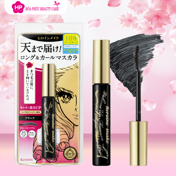 Mascara  Dài Và Cong Mi ,Không Lem Trôi  Kissme Long Up WP ( 6g)