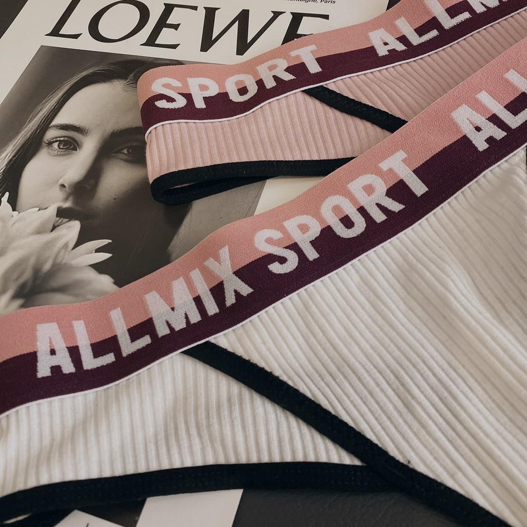 Quần Lót Lọt Khe Allmix Sport Cạp To Chất Cotton Tăm Thấm Hút Mồ Hôi P397