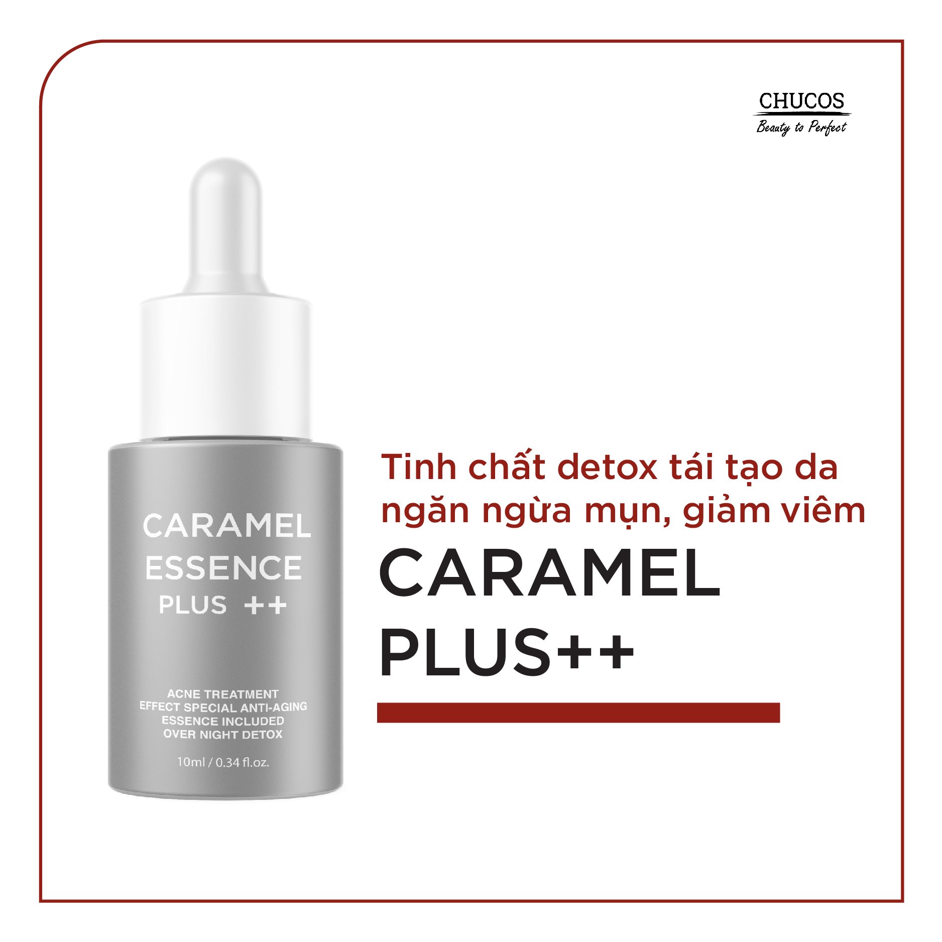 Tinh Chất Detox Phục Hồi Da Hư Tổn CARAMEL ESSENCE PLUS ++ 10ml