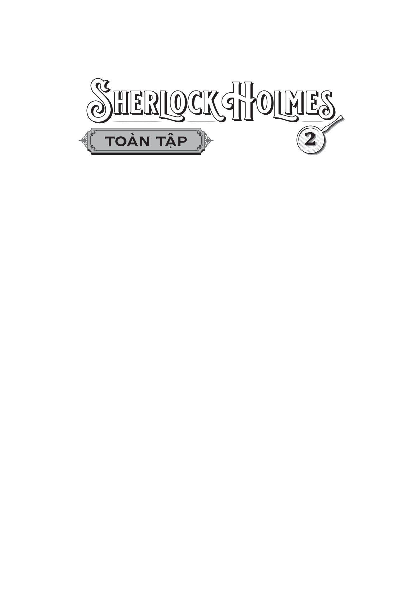 Sherlock Holmes Toàn Tập - Tập 2