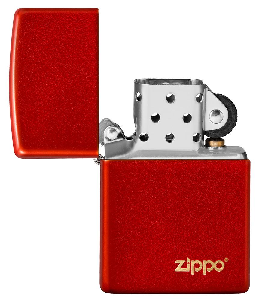 Bật Lửa Classic Metallic Red Zippo Logo 49475ZL