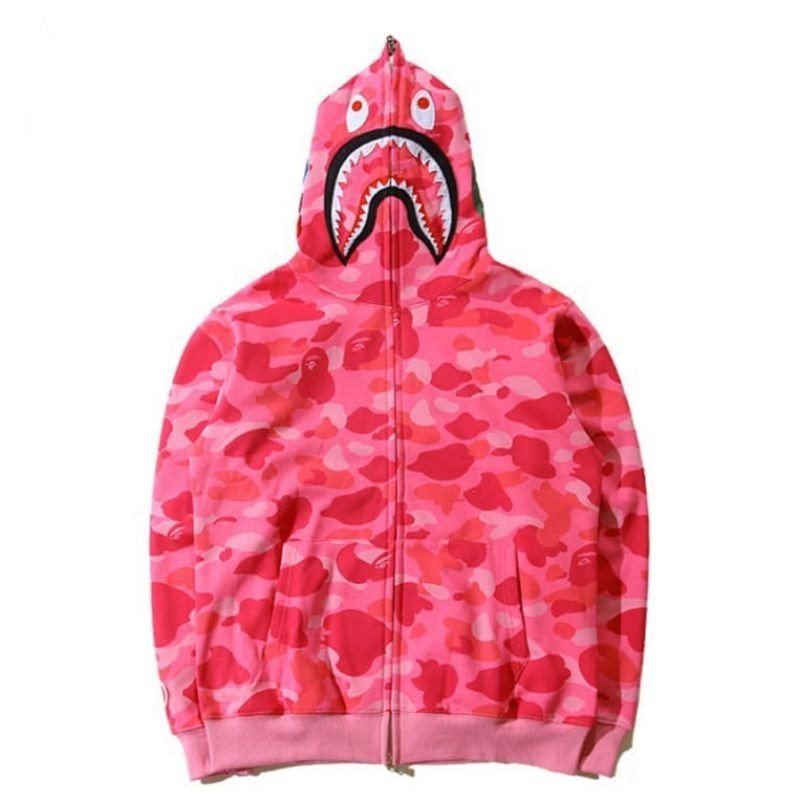 Áo nỉ hoodie zip babe cá mập mũ trùm 2 lớp cá tính