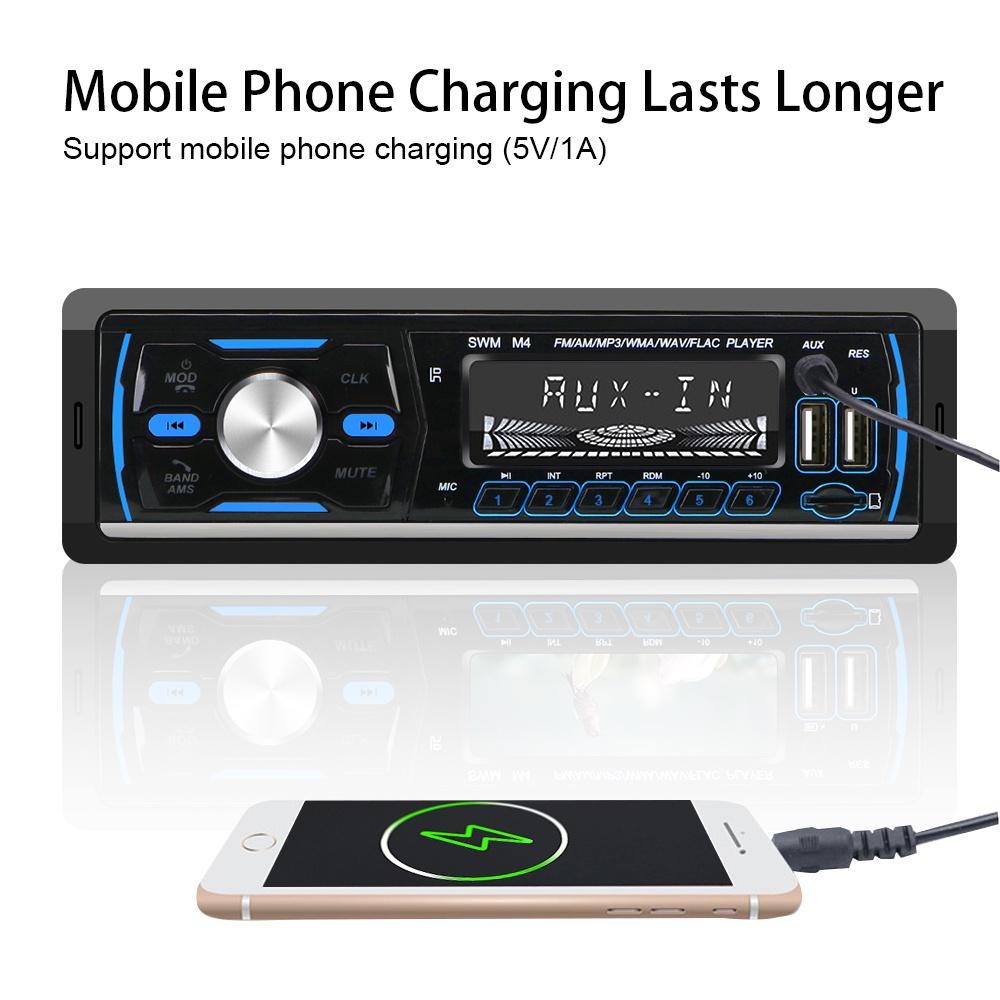 Máy nghe nhạc MP3 1 Din hỗ trợ FM/AM/RDS/DAB +/MP3 Bluetooth cho xe hơi