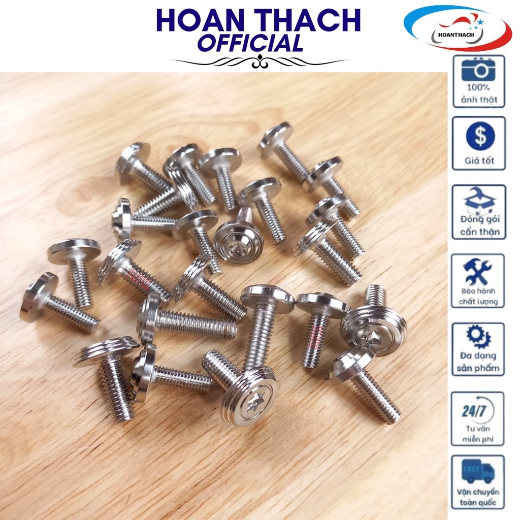 Bộ Ốc Áo Mẫu Thái Inox 304 cho xe máy Sonic (24 con), HOANTHACH SP017374