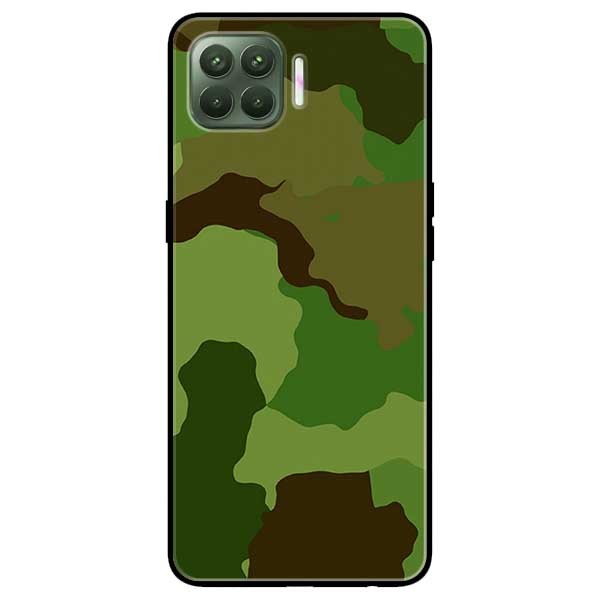 Ốp lưng dành cho Oppo A93 - F17 Pro mẫu Camo Xanh Quân Đội