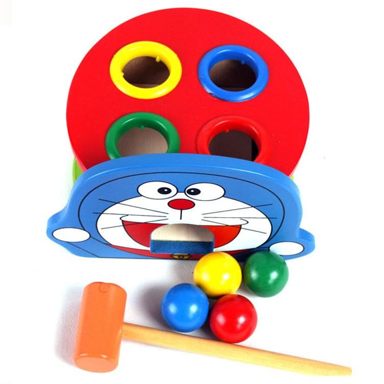 Đồ chơi gỗ- Bộ đập bóng vui nhộn bằng gỗ